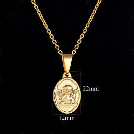 Cupid Angel Pendant Necklace