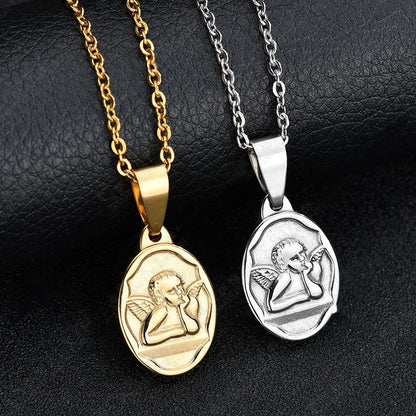 Cupid Angel Pendant Necklace