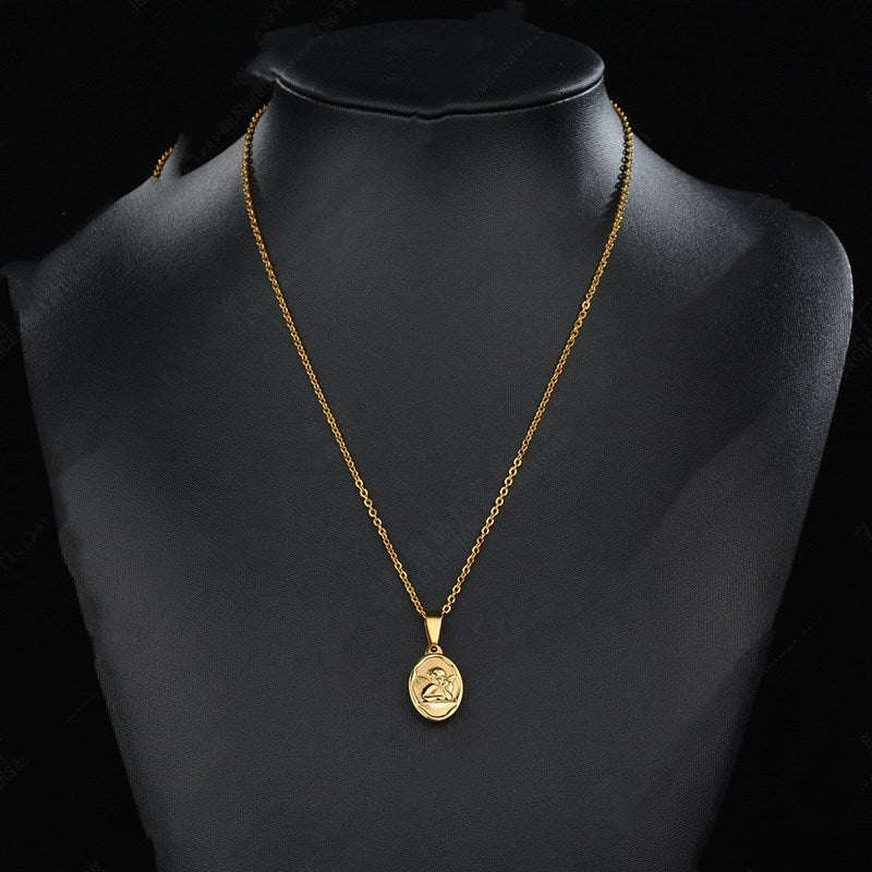 Cupid Angel Pendant Necklace